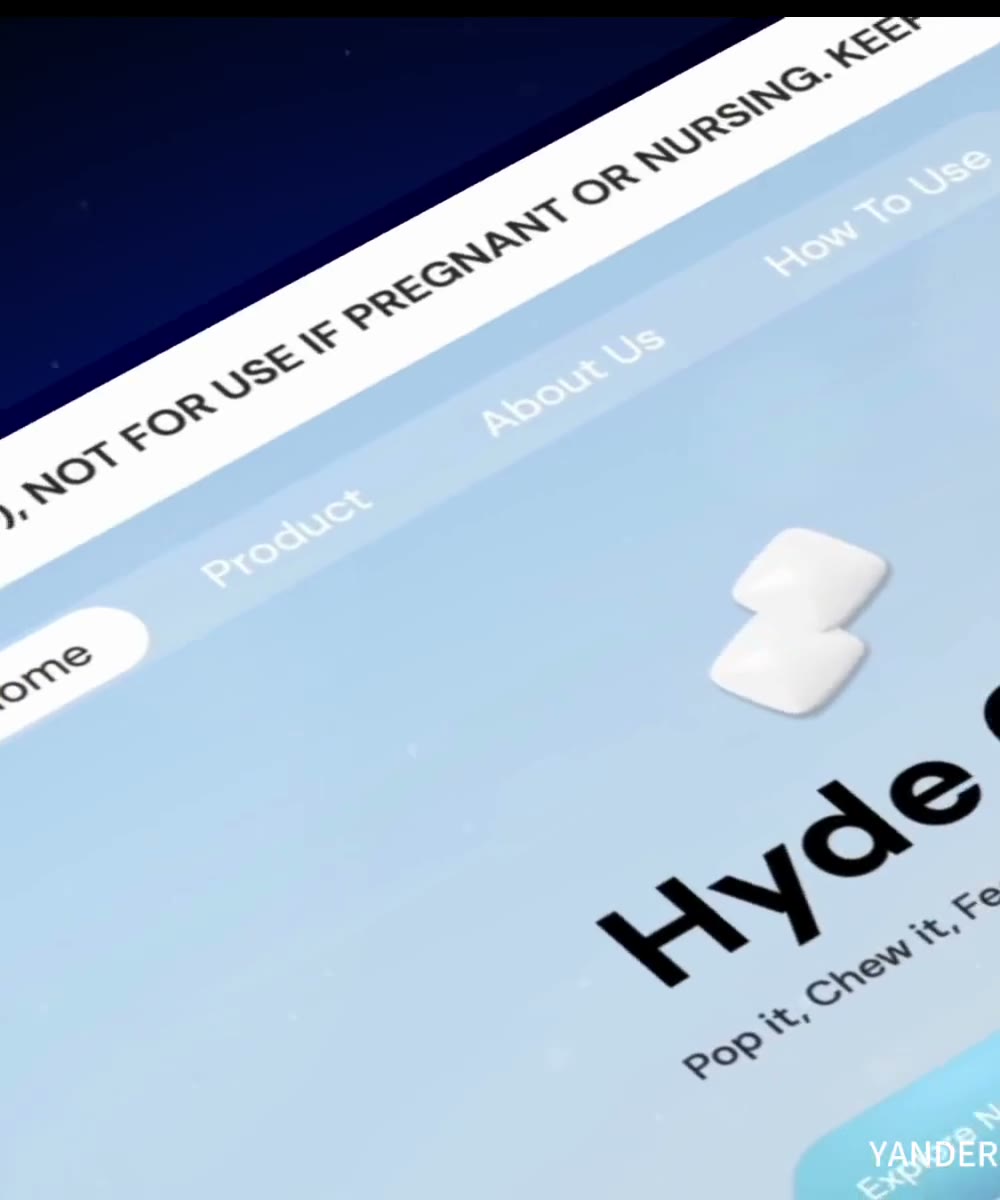 Hyde functional gum ecommerce website