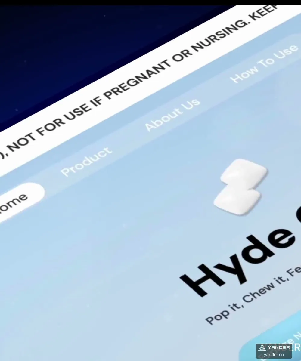 Hyde 功能性口香糖电商网站